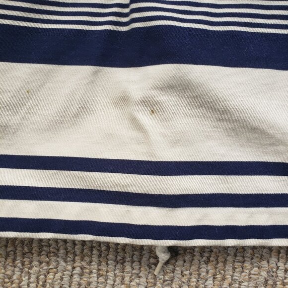 Ralph Lauren Nautical Jacket Hooded Women's Small Stripeed Ivory Blue - Picture 8 of 13